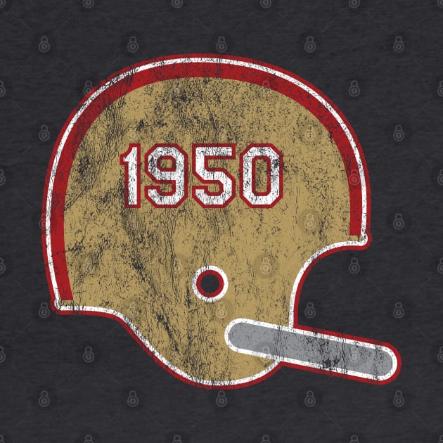 San Francisco 49ers Year Founded Vintage Helmet by Rad Love